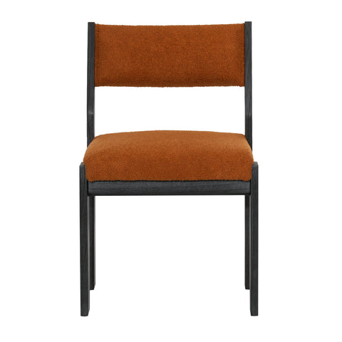 Elijah Rust and Black Dining Chair Set Of 2