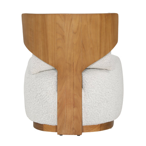 Montrose Beige and Natural Occasional Chair