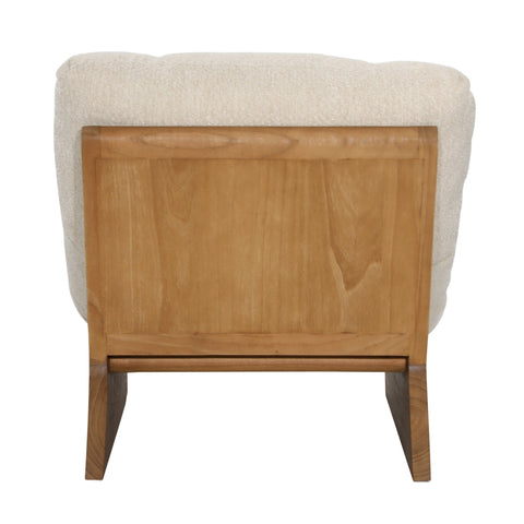 Gibson Beige and Natural Occasional Chair