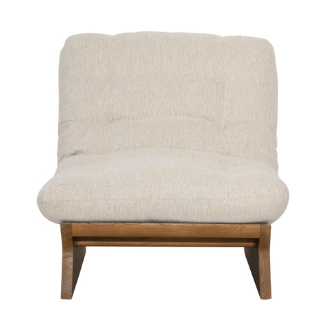 Gibson Beige and Natural Occasional Chair