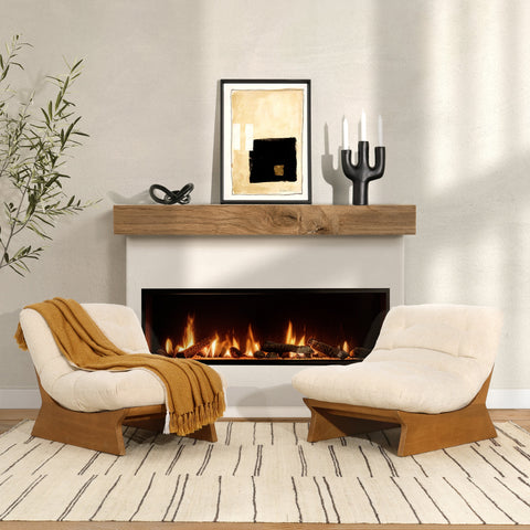 Gibson Beige and Natural Occasional Chair