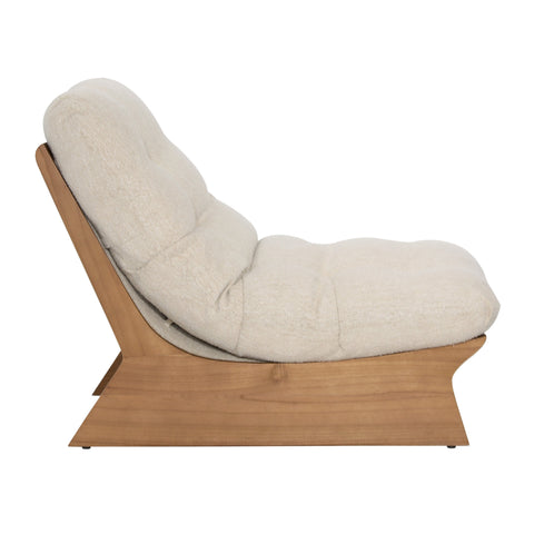 Gibson Beige and Natural Occasional Chair