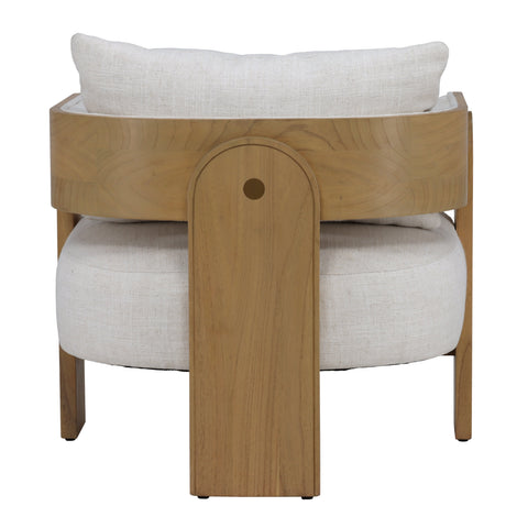 Brandi Beige and Natural Occasional Chair