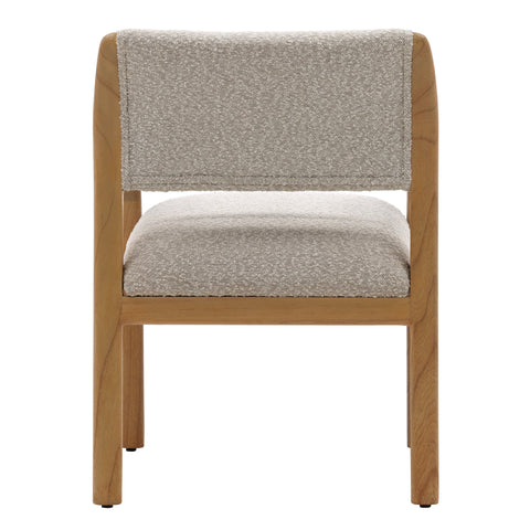 Deanna Beige and Natural Dining Chair