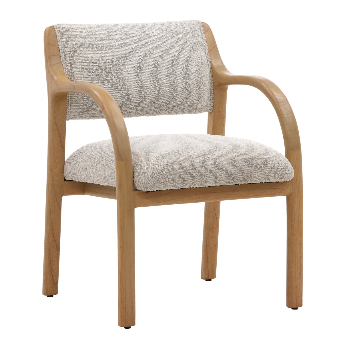 Deanna Beige and Natural Dining Chair