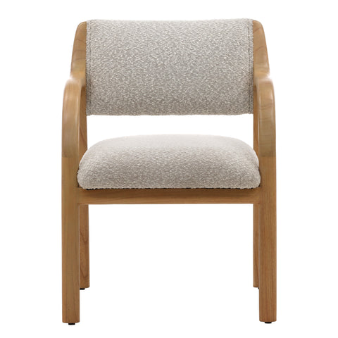 Deanna Beige and Natural Dining Chair