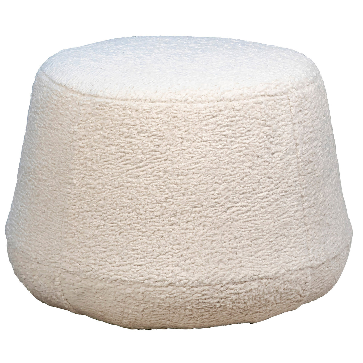 Nixon Natural White Finish Ottoman