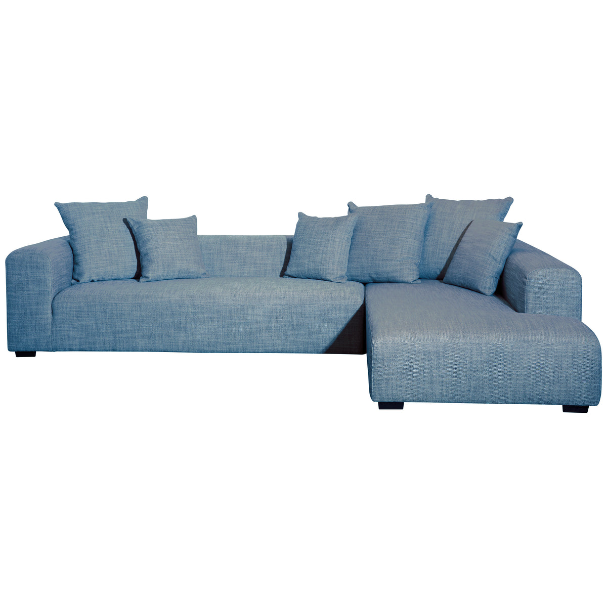 Jollie Blue Upholstery Chaise Sectional