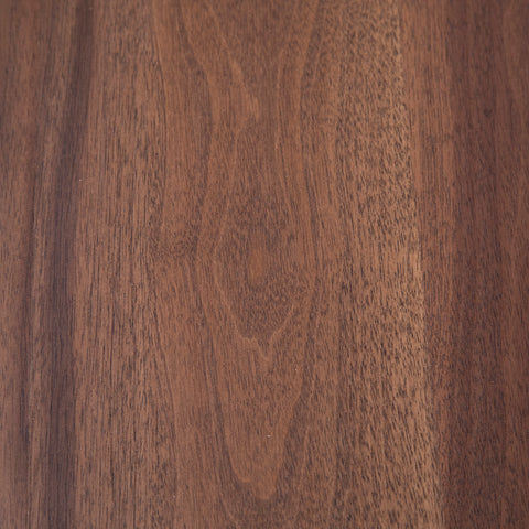 Ladera Smoked Walnut Top with Black Metal Legs Dining Table