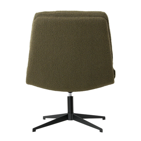 Branca Forest Green and Black Base Occasional Chair