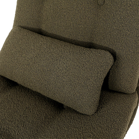 Branca Forest Green and Black Base Occasional Chair