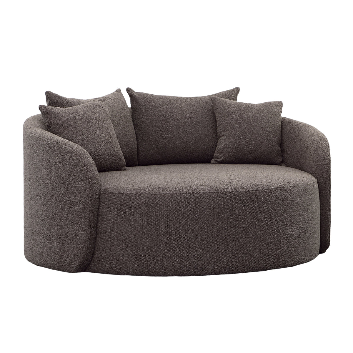 Ember Charcoal Boucle Chair And A Half