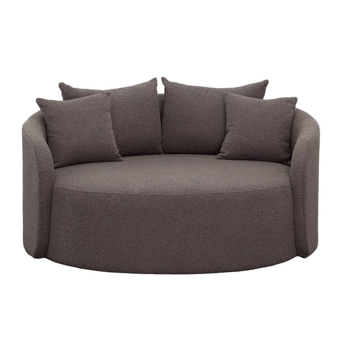 Ember Charcoal Boucle Chair And A Half