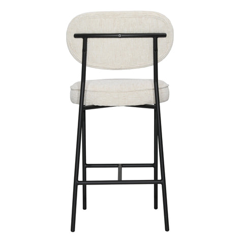 McKinley Beige and Black Counter Stool