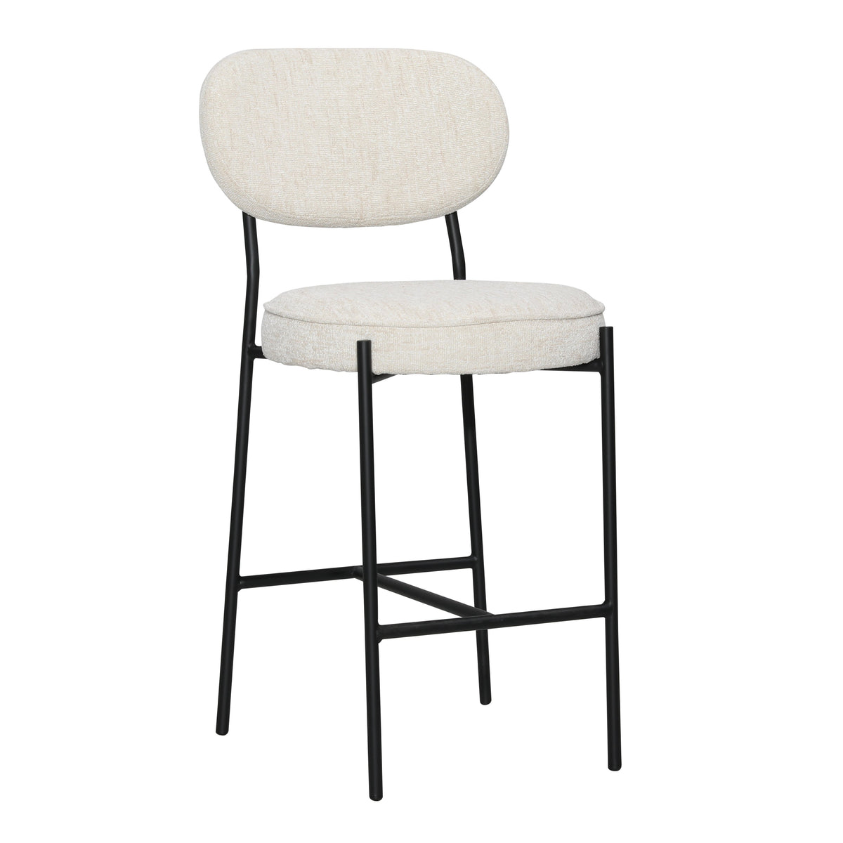 McKinley Beige and Black Counter Stool