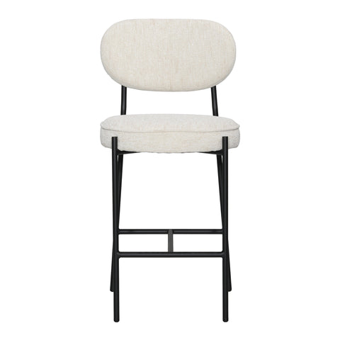 McKinley Beige and Black Counter Stool