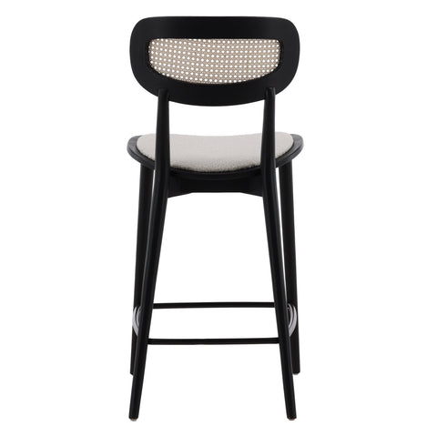 Lora Black, Natural and Cream Counter Stool