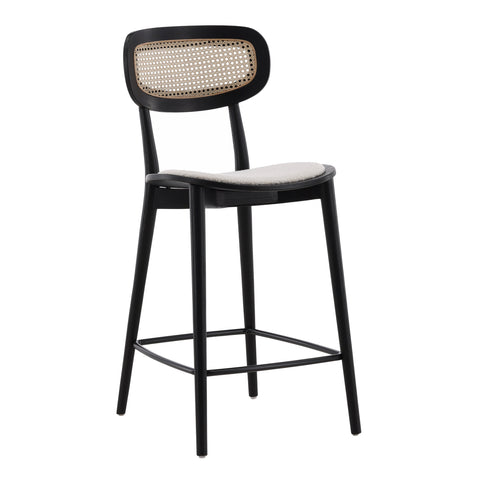 Lora Black, Natural and Cream Counter Stool