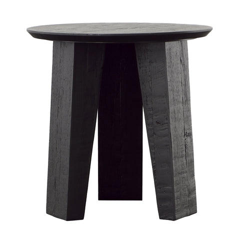 Alvyn Black Sandblasted Finish Side Table