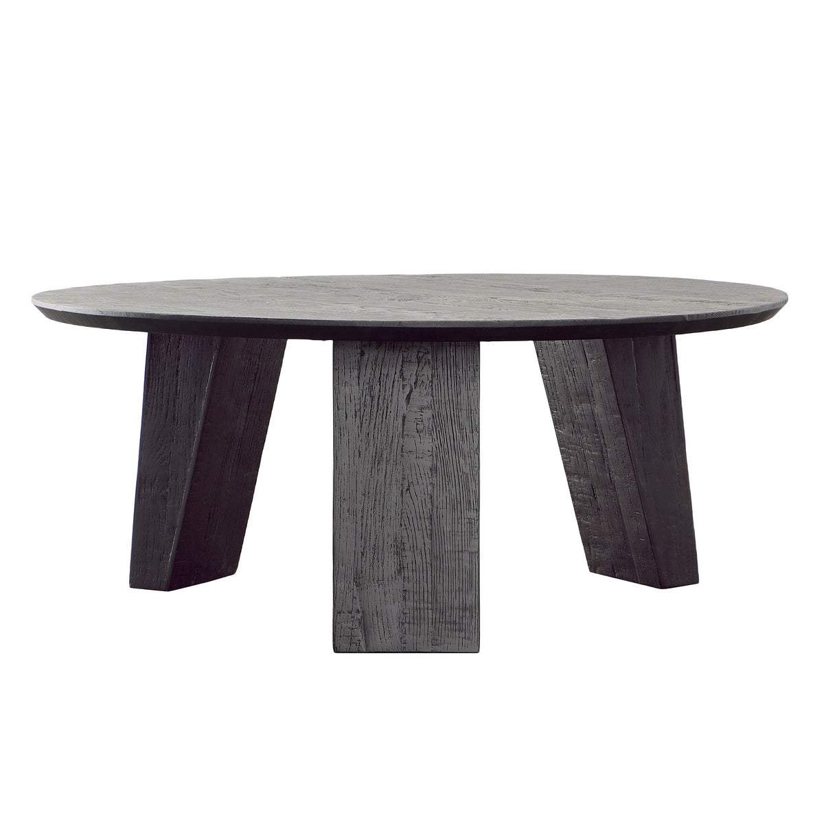 Alvyn Black Sandblasted Finish Coffee Table