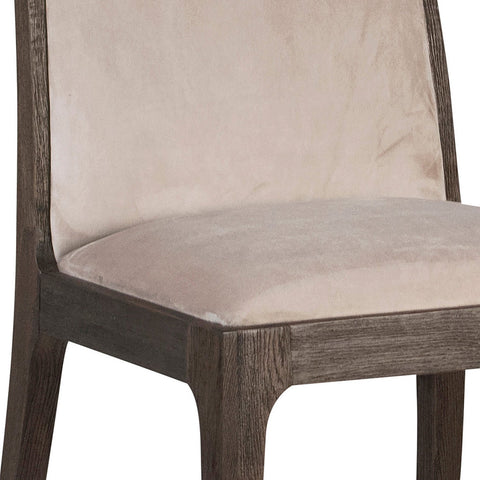 Artik Taupe Upholstery and Drifted Matte Brown Wood Finish Dining Chair