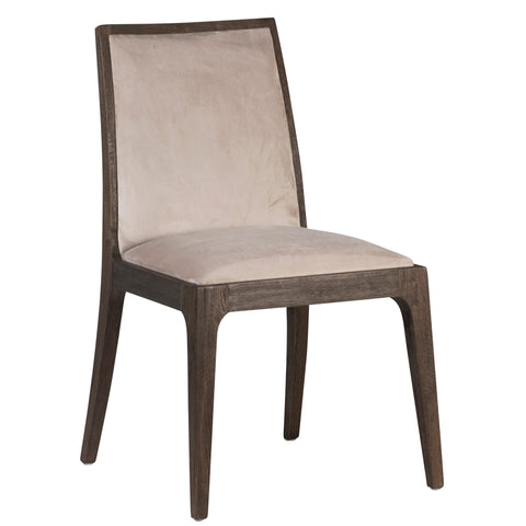 Artik Taupe Upholstery and Drifted Matte Brown Wood Finish Dining Chair