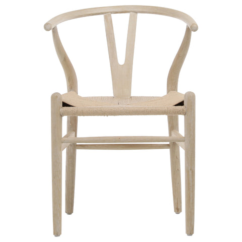 Renault Light Bleached Natural Finish Dining Chair