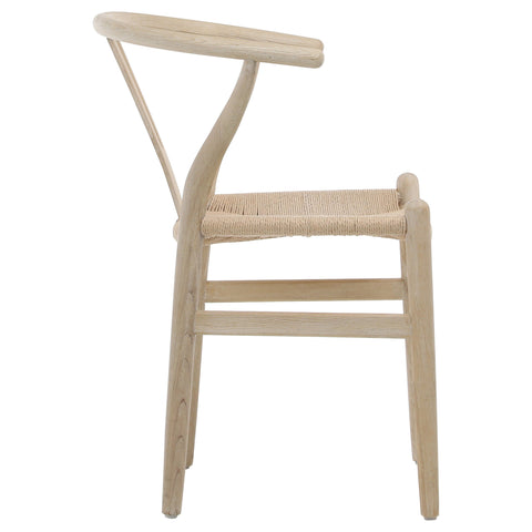 Renault Light Bleached Natural Finish Dining Chair