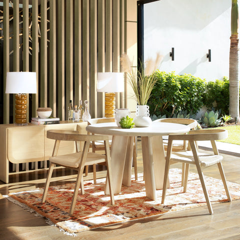 Lania Light Natural Finish Dining Chair