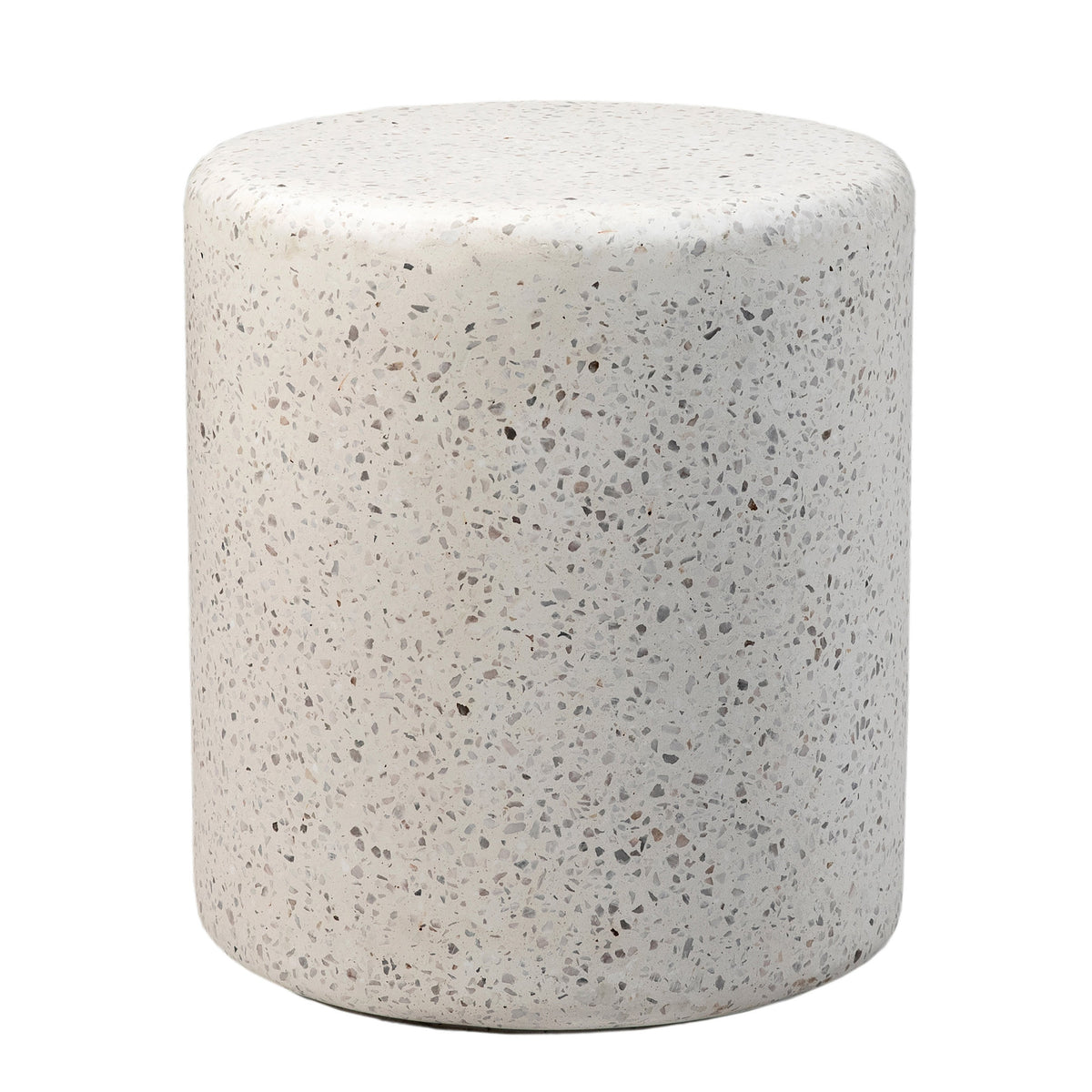 Adriti Off White Terrazzo Outdoor Side Table