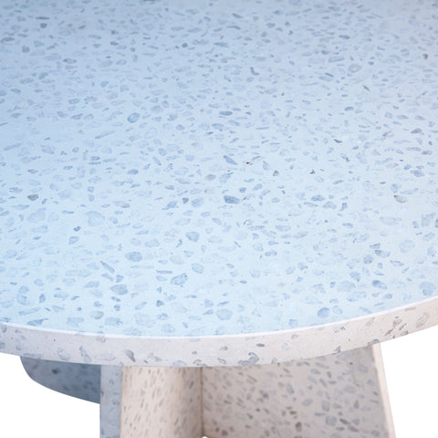 Jenson Off White Terrazzo with Sealed Finish Outdoor Dining Table