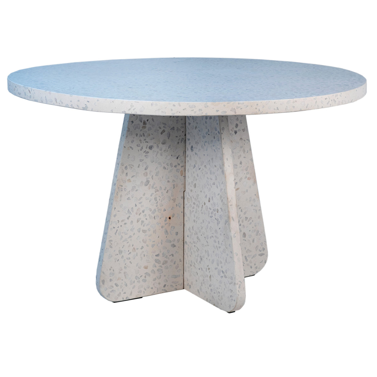 Jenson Off White Terrazzo with Sealed Finish Outdoor Dining Table