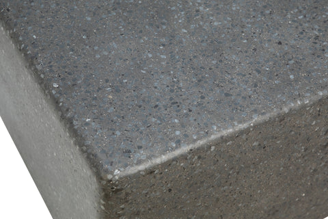 Gordon Grey With Black And White Gravel Outdoor Side Table