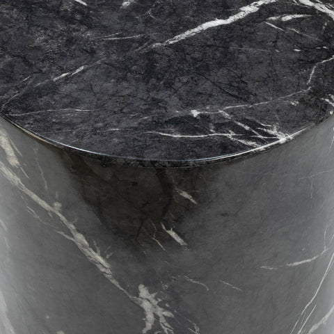 Regala Black with White Veins Side Table