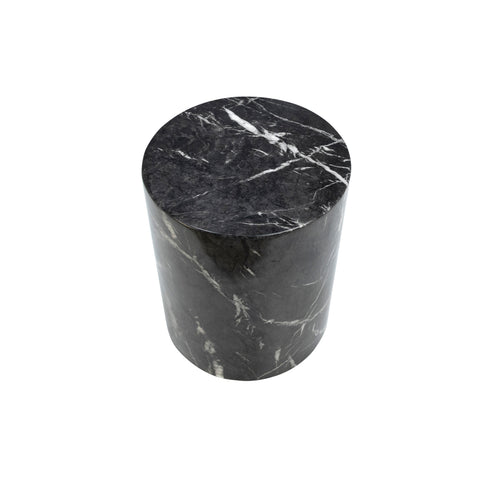 Regala Black with White Veins Side Table