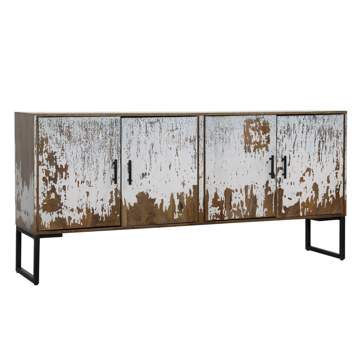 Claes Brown and White Antique Sideboard