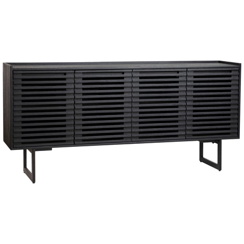 Moblin Matte Black Finish Sideboard