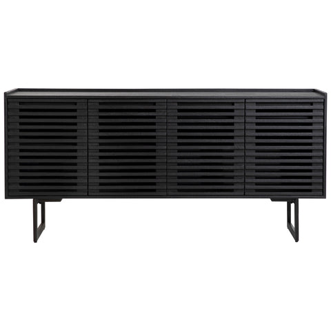 Moblin Matte Black Finish Sideboard