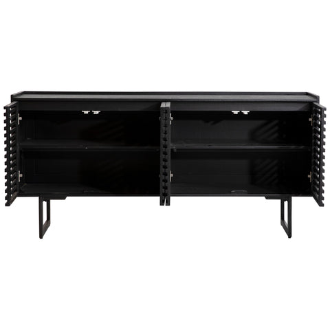 Moblin Matte Black Finish Sideboard