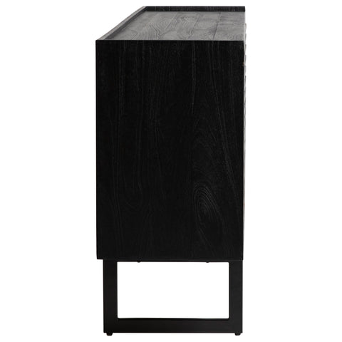 Moblin Matte Black Finish Sideboard