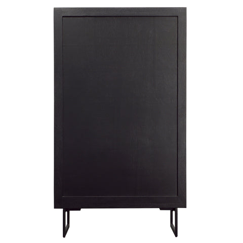 Moblin Matte Black Finish Cabinet