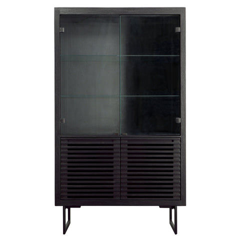 Moblin Matte Black Finish Cabinet