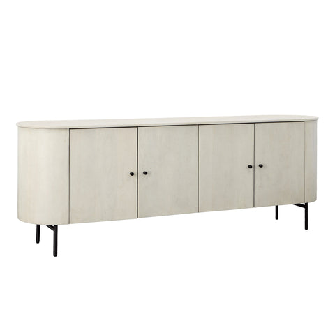 Corden Antique White Wash Sealed Finish with Black Legs and Hardware Sideboard