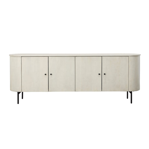 Corden Antique White Wash Sealed Finish with Black Legs and Hardware Sideboard