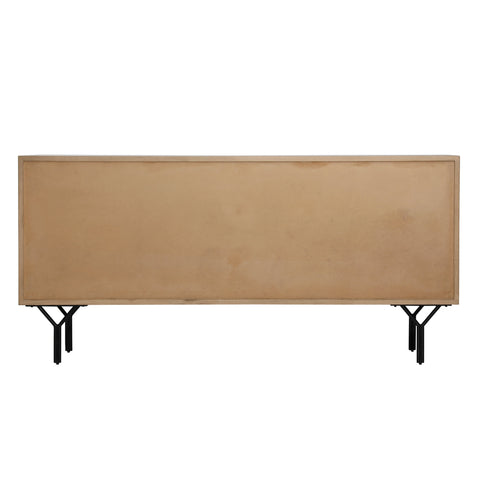 Boise Natural and Black Legs Sideboard