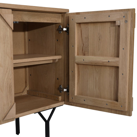 Boise Natural and Black Legs Sideboard