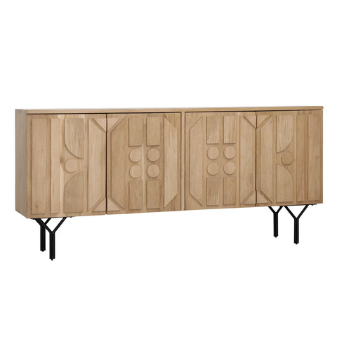 Boise Natural and Black Legs Sideboard