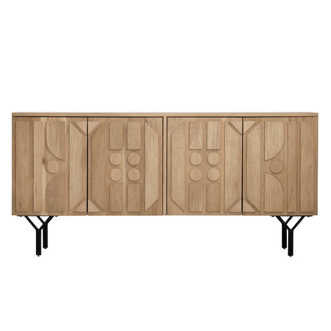 Boise Natural and Black Legs Sideboard