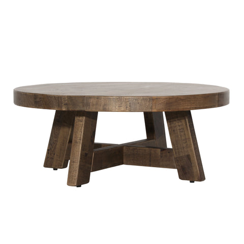 Ronnie Medium Brown Coffee Table Round