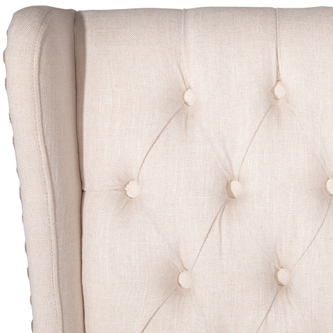 Reilly Ivory with Tan Back and Antique Wood Wash Finish Dining Chair